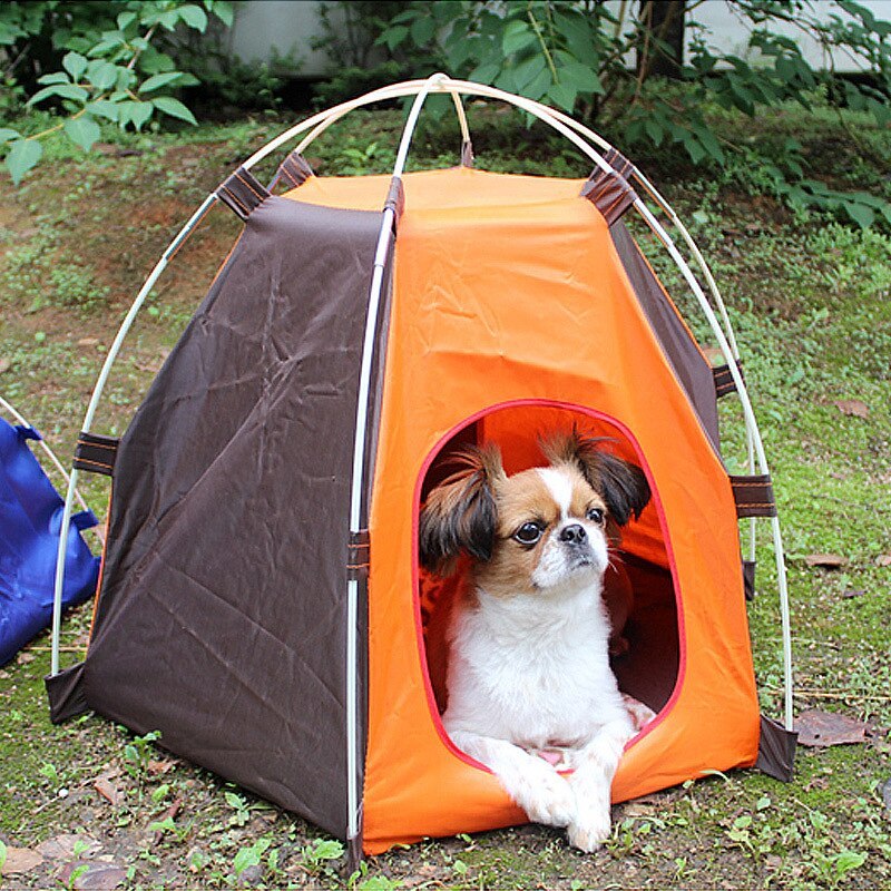 Camping Indoor Outdoor Tent Small Dog Cat House Sunscreen Portable Foldable