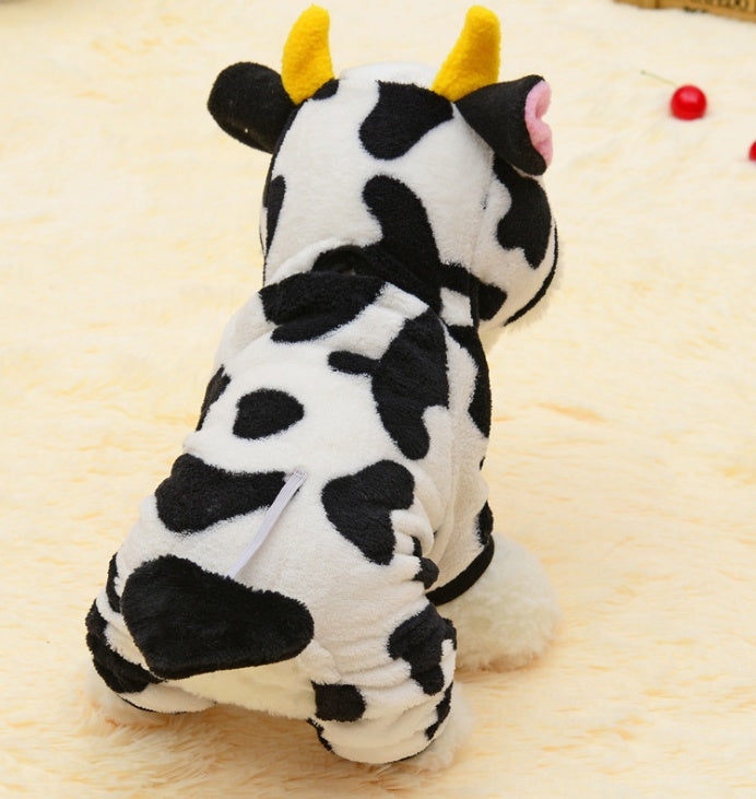 Costume Cow For Cat Dog