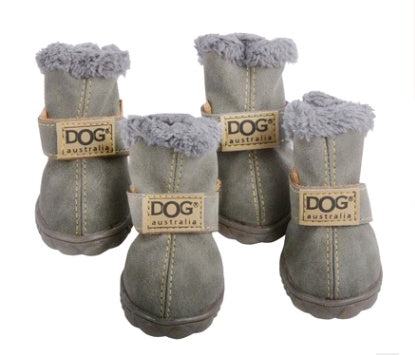 Dog Cat Thick Snow Boots
