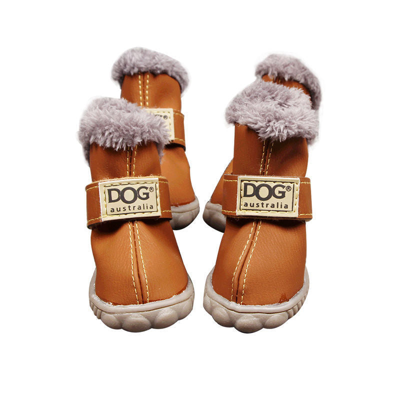 Dog Cat Thick Snow Boots