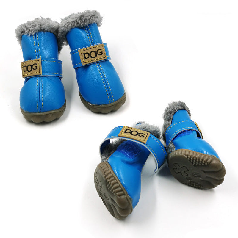 Dog Cat Thick Snow Boots