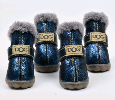 Dog Cat Thick Snow Boots