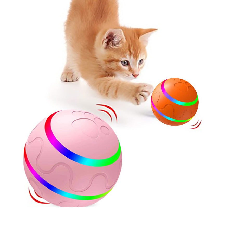 Cat Toy Intelligent Ball USB Cat Toys Self Rotating Ball