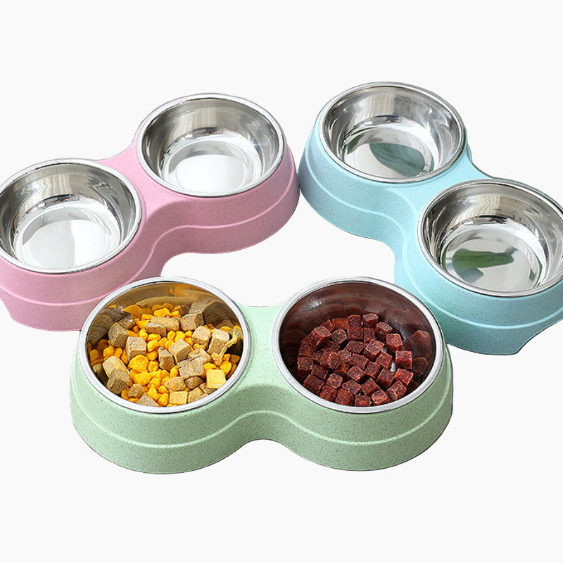 Double Pet Bowls