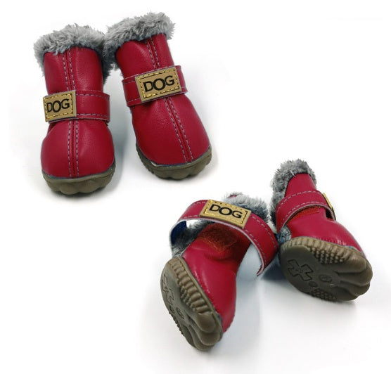 Dog Cat Thick Snow Boots