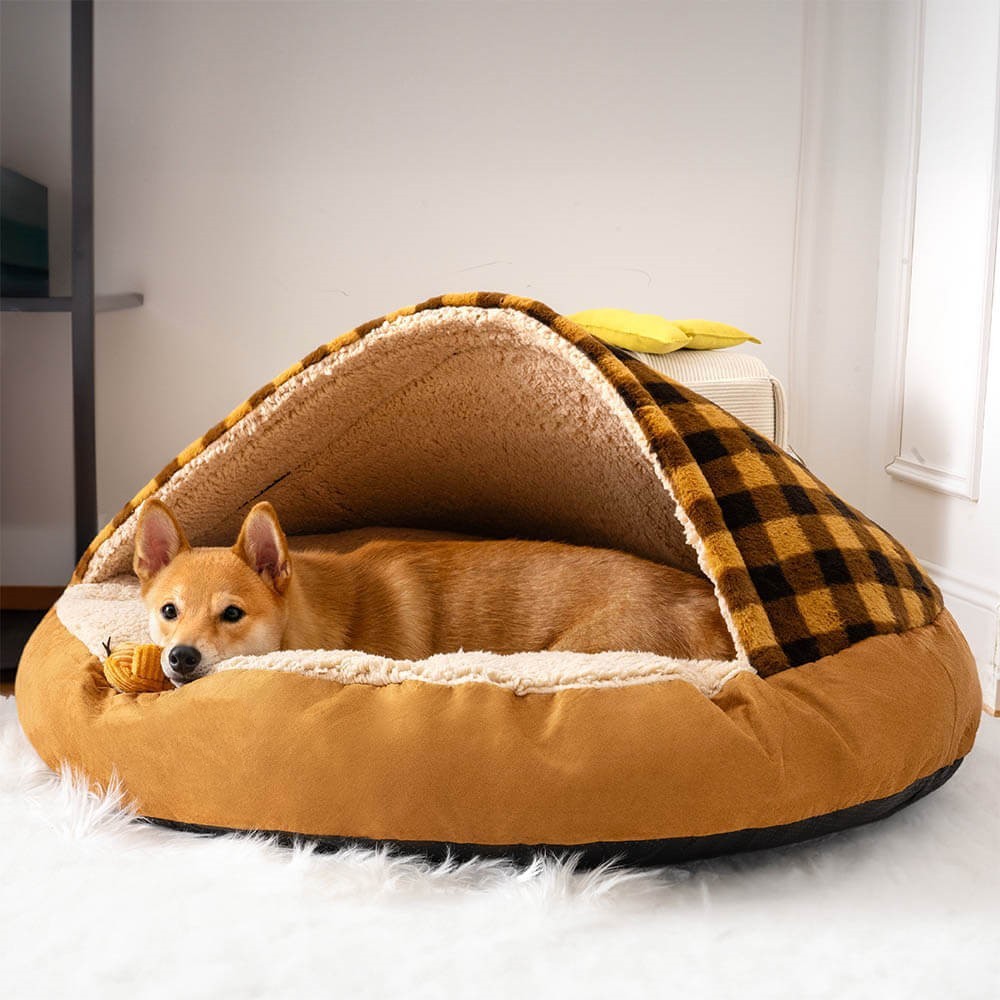Plush Dog Nest Cat Bed Plush Dog