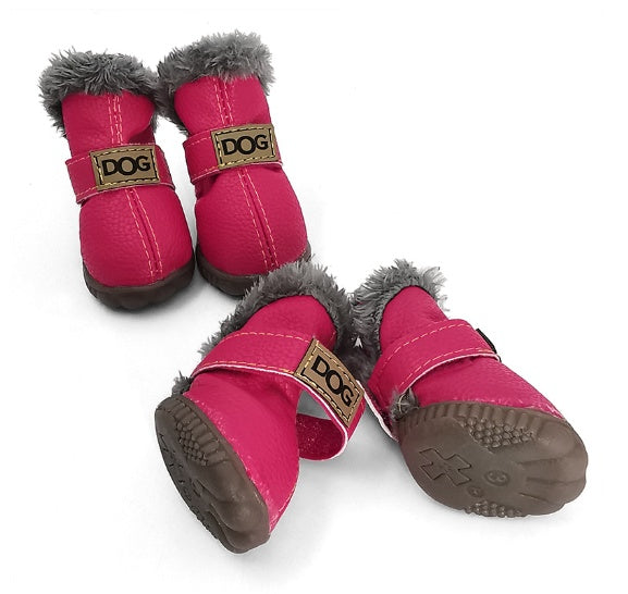 Dog Cat Thick Snow Boots